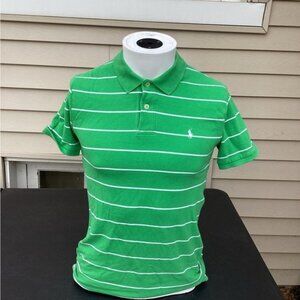 Country Club Chic Polo by Ralph Lauren green and white polo size large
